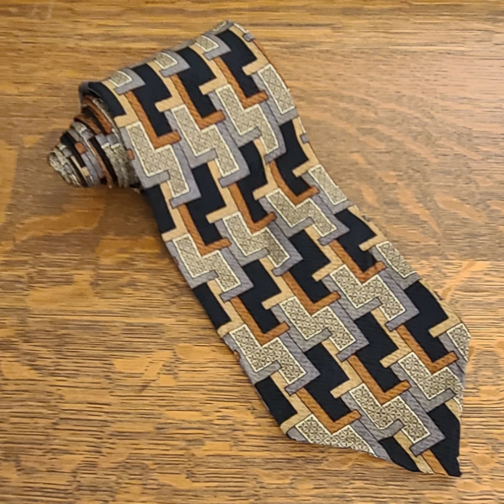 Croft & Barrow Private Stock Earth Tone Tie